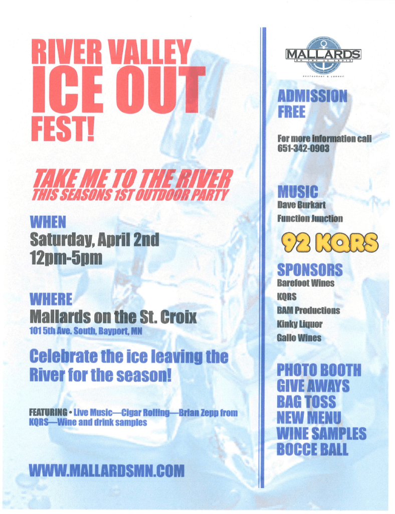 River Valley Ice Out Fest at Mallards